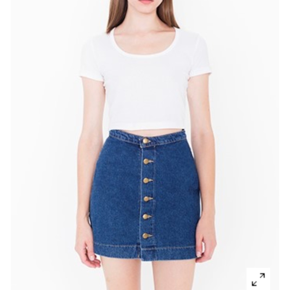 Denim a-line skirt